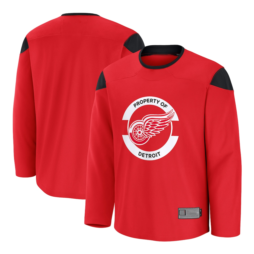 harde D.Red wings Red Practice Jerseys