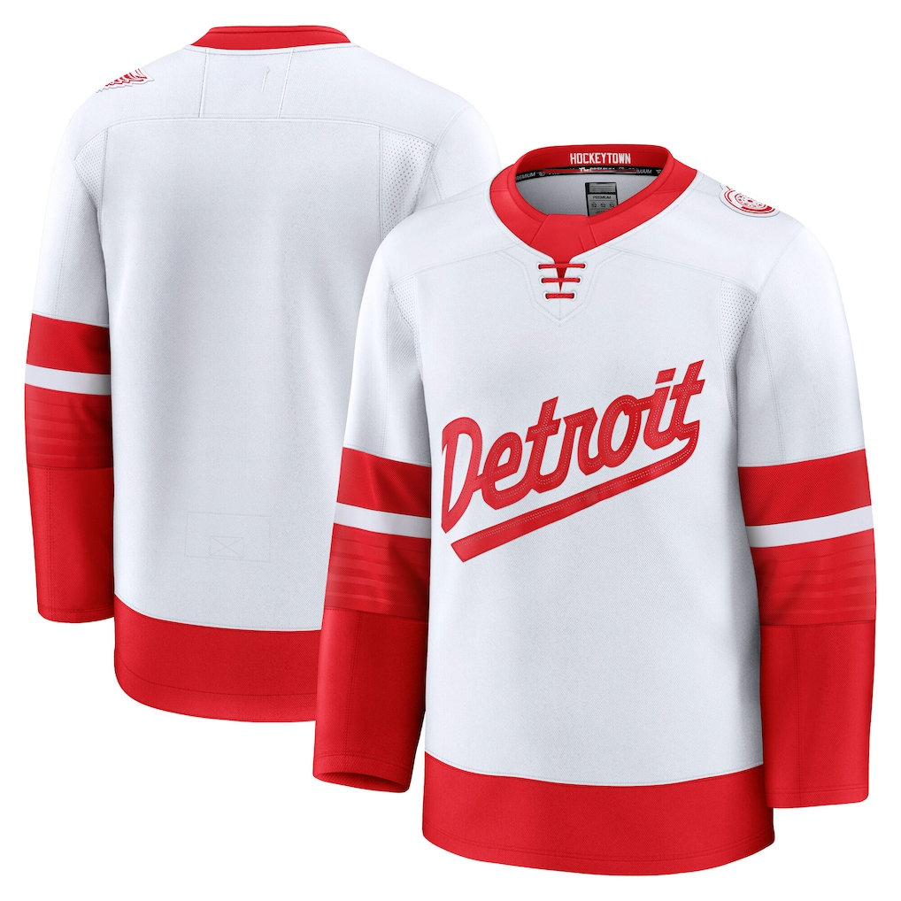 harde D.Red wings White 2025 Stadium Series Premium Jerseys