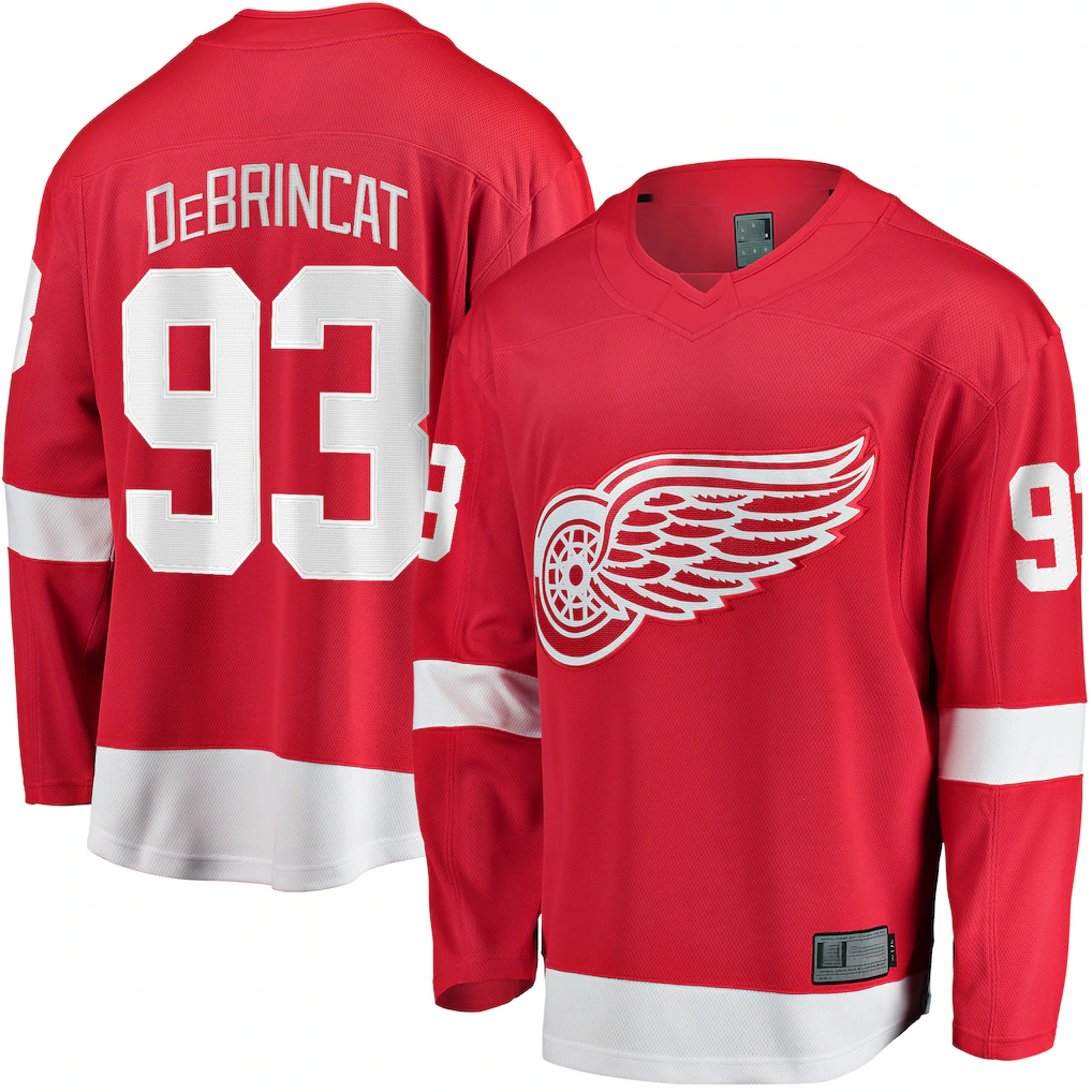 harde D.Red wings #93 Alex DeBrincat Red Home Breakaway Jerseys