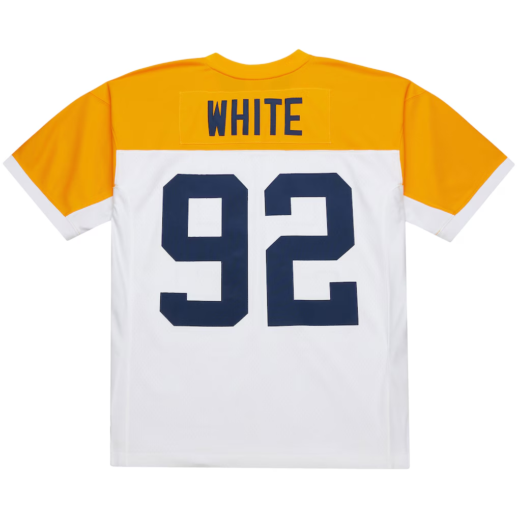 harde GB.Packers 2010 #92 Reggie White Mitchell & Ness White 1994 Legacy Replica Stitched Puhic Jersey