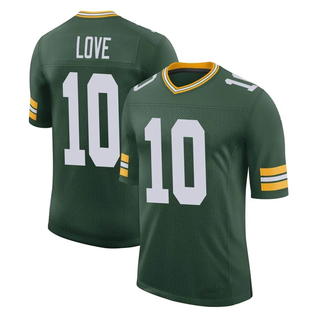 harde GB.Packers #10 Jordan Love Player Green Limited Classic Home Game Stitched Jerseys