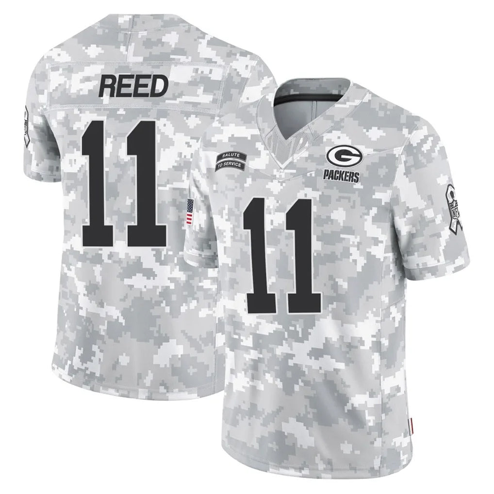 harde GB.Packers #11 Jayden Reed Player Arctic Camo Salute To Service Limited Stitched Jerseys