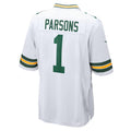 harde GB.Packers #1 Micah Parsons Player White Home Game Stitched Jerseys
