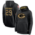 harde GB.Packers #29 Xavier McKinney Player Black Salute To Service Hoodies Game Stitched Jerseys