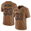 harde GB.Packers #33 Evan Williams Player Brown Salute To Service Limited Stitched Jerseys