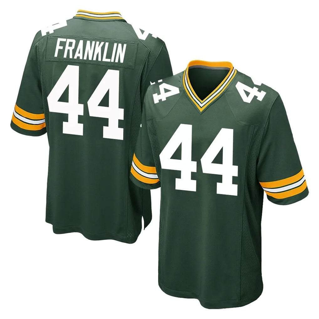 harde GB.Packers #44 Zaire Franklin Player Green Home Game Stitched Jerseys