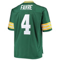 harde GB.Packers #4 Brett Favre Mitchell & Ness Green Big & Tall Retired Player Replica Stitched Jerseys