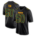 harde GB.Packers #50 Zach Tom Player Black Fashion Home Game Stitched Jerseys