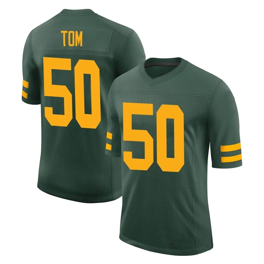 harde GB.Packers #50 Zach Tom Player Green Alternate Vapor Home Game Stitched Jerseys
