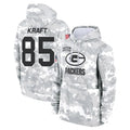 harde GB.Packers #85 Tucker Kraft Player Camo Salute To Service Hoodies Game Stitched Jerseys