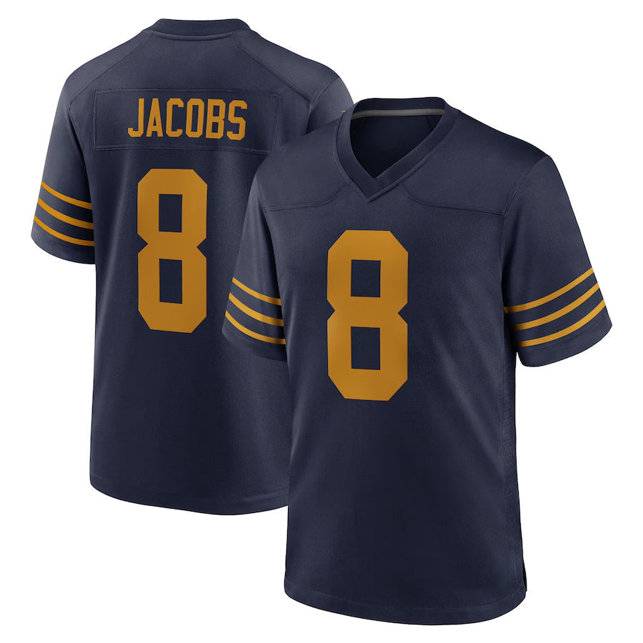 harde GB.Packers #8 Josh Jacobs Player Navy The 1923 Classic Game Stitched Jersey