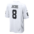 harde GB.Packers #8 Josh Jacobs Player White Home Game Stitched Jerseys