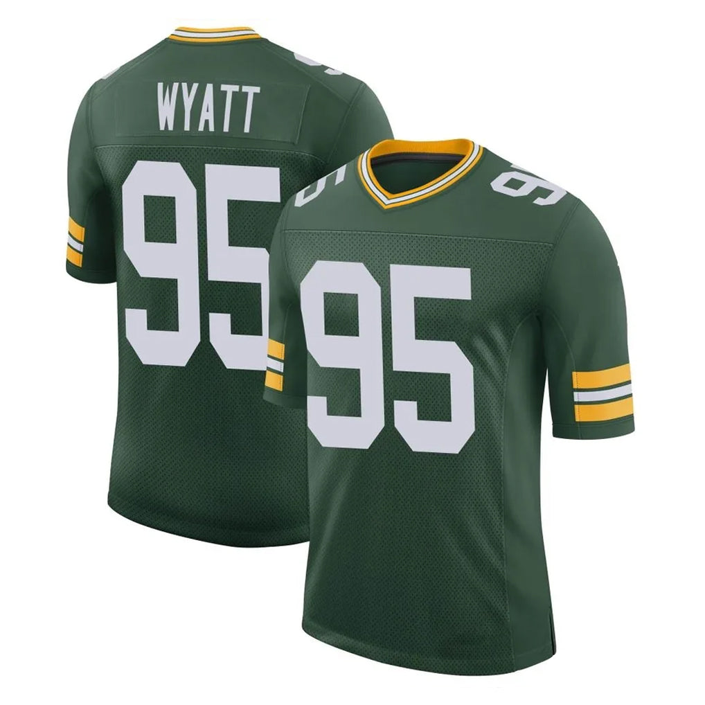 harde GB.Packers #95 Devonte Wyatt Player Green Limited Classic Home Game Stitched Jerseys