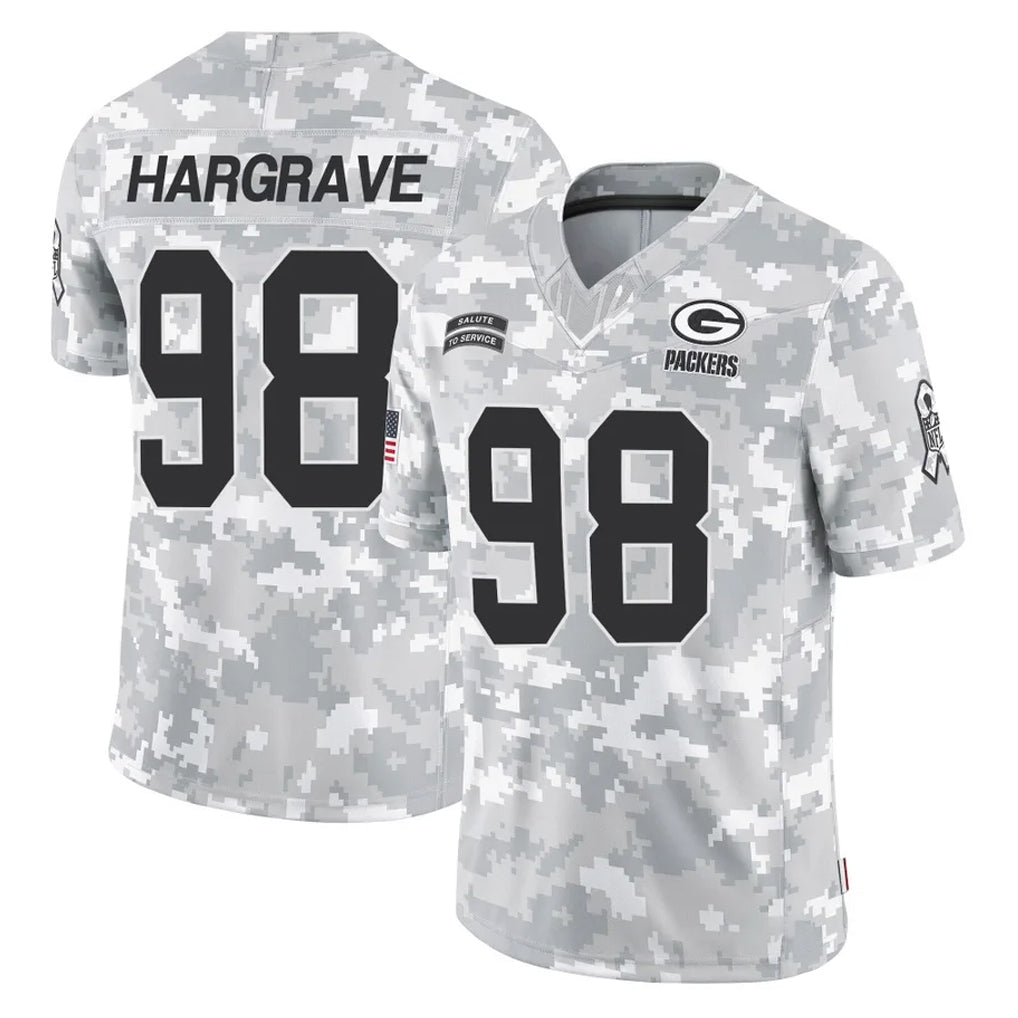 harde GB.Packers #98 Javon Hargrave Player Arctic Camo Salute To Service Limited Stitched Jerseys