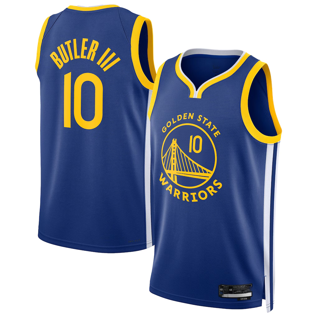 harde G.State Warriors #10 Jimmy Butler III Royal Swingman Player Jerseys - Icon Edition