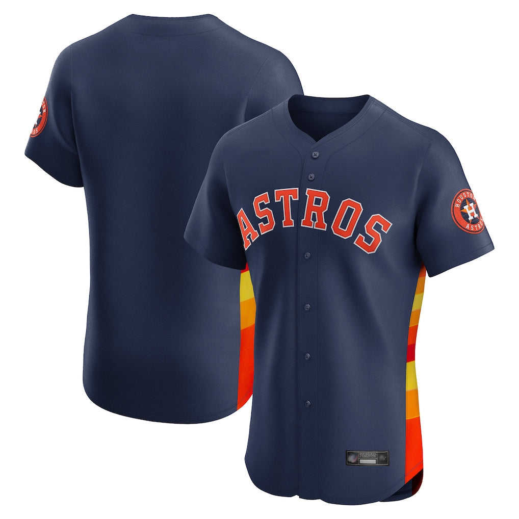 harde H.Astros Navy Limited Elite Home Blank Player Stitched Jerseys