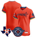 harde H.Astros Orange City Connect Texas Patch Vapor Premier Blank Player Limited Elite Home Stitched Jerseys