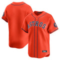 harde H.Astros Orange Home Limited Blank Player Stitched Jerseys