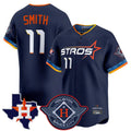 harde H.Astros #11 Cam Smith Player Navy City Connect Texas Patch Vapor Premier Limited Home Stitched Jerseys