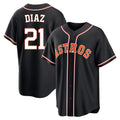 harde H.Astros #21 Yainer Diaz Player Black Fashion Out Home Game Stitched Jerseys