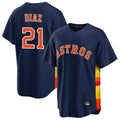 harde H.Astros #21 Yainer Diaz Player Navy Home Game Stitched Jerseys