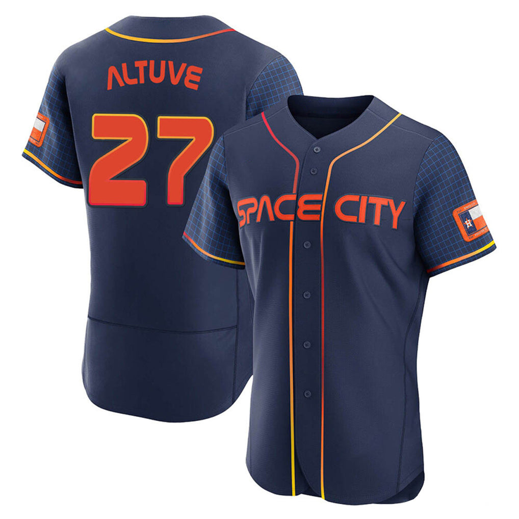 harde H.Astros #27 Jose Altuve Player Navy City Connect Limited Elite Home Stitched Jerseys