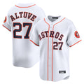 harde H.Astros #27 Jose Altuve Player White Home Limited Stitched Jerseys