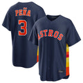 harde H.Astros #3 Jeremy Pe?a Player Navy Home Game Stitched Jerseys
