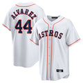 harde H.Astros #44 Yordan Alvarez Player White Home Game Stitched Jerseys