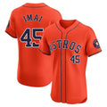 harde H.Astros #45 Tatsuya Imai Player Orange Home Limited Elite Stitched Jerseys