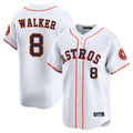 harde H.Astros #8 Christian Walker Player White Home Limited Stitched Jerseys