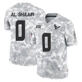 harde H.Texans #0 Azeez Al-Shaair Player Arctic Camo Salute To Service Limited Game Stitched Jerseys