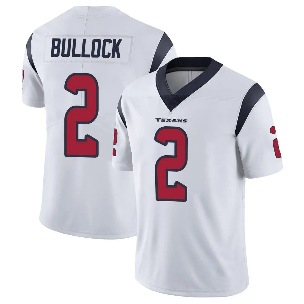 harde H.Texans #2 Calen Bullock Player White Limited Vapor Untouchable Home Game Stitched Jerseys