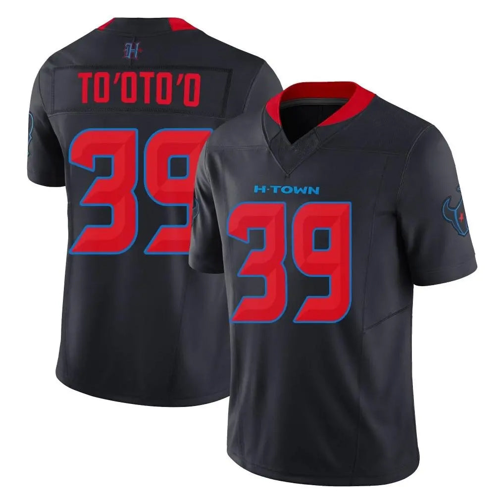 harde H.Texans #39 Henry To'oTo'o Player Navy Limited 2nd Alternate Vapor F.U.S.E. Home Game Stitched Jerseys