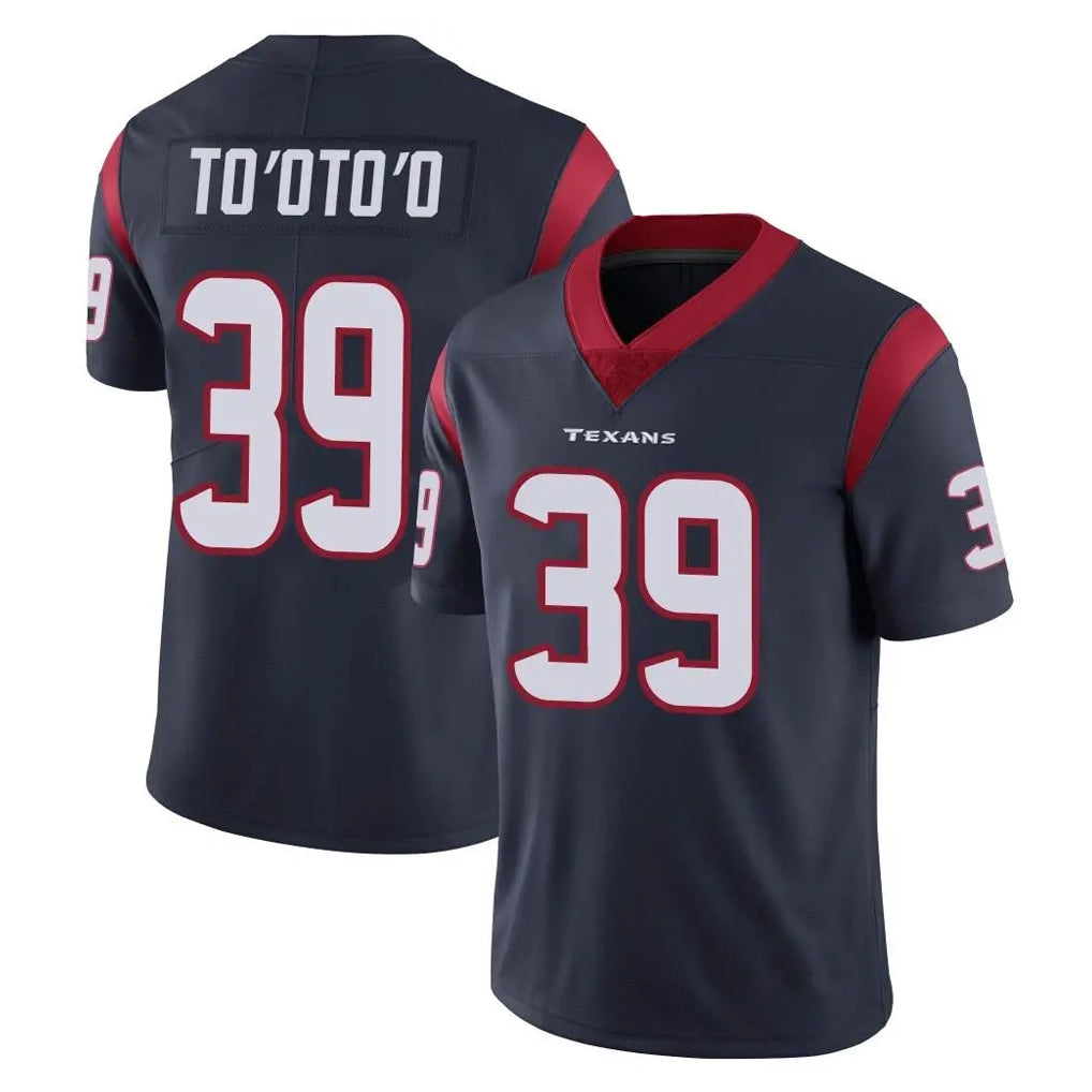 harde H.Texans #39 Henry To'oTo'o Player Navy Limited Vapor Untouchable Home Game Stitched Jerseys