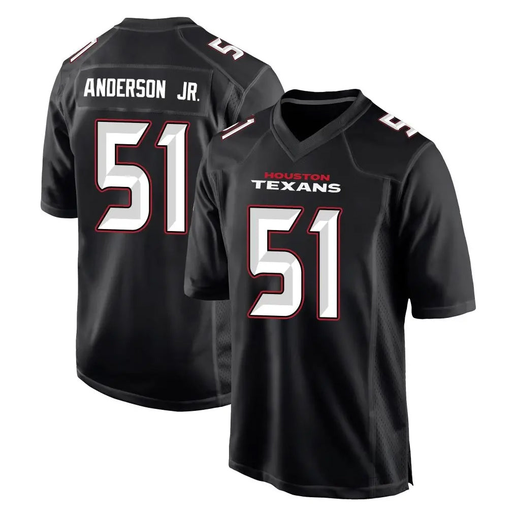harde H.Texans #51 Will Anderson Jr. Player Carbon Black Fashion Home Game Stitched Jerseys