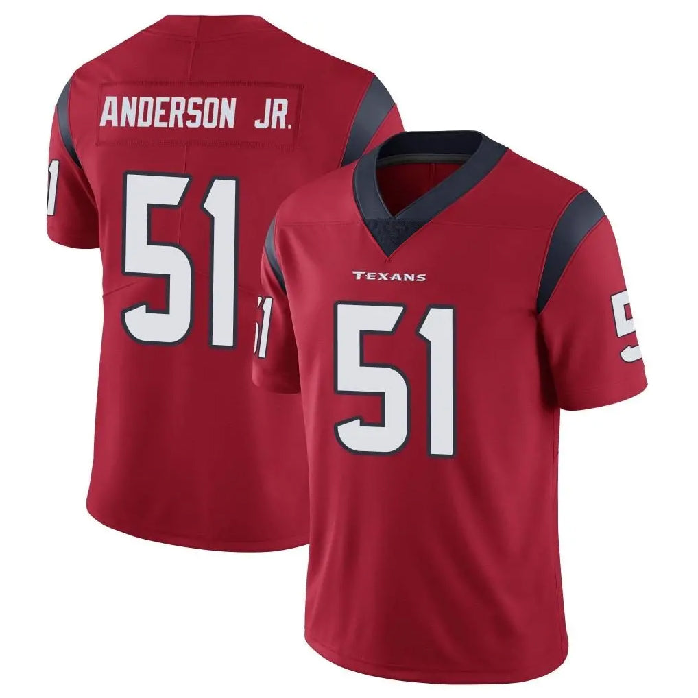 harde H.Texans #51 Will Anderson Jr. Player Red Limited Vapor Untouchable Home Game Stitched Jerseys