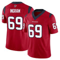 harde H.Texans #69 Ed Ingram Player Red Limited Vapor F.U.S.E. Home Game Stitched Jerseys