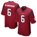 harde H.Texans #6 Reed Blankenship Player Red Home Game Stitched Jerseys