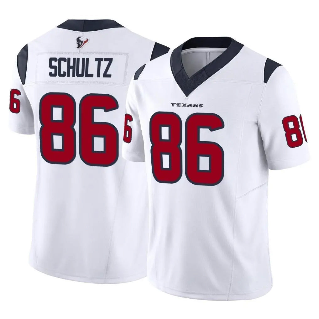 harde H.Texans #86 Dalton Schultz Player White Limited Vapor F.U.S.E. Home Game Stitched Jerseys