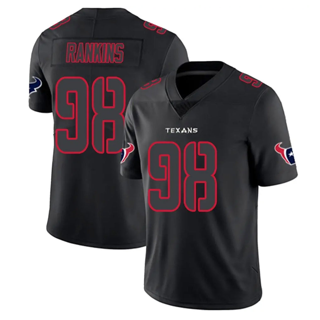 harde H.Texans #98 Sheldon Rankins Player Black Impact Limited Game Stitched Jerseys