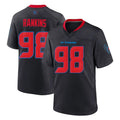 harde H.Texans #98 Sheldon Rankins Player Navy 2nd Alternate Home Game Stitched Jerseys