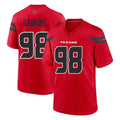 harde H.Texans #98 Sheldon Rankins Player Red Alternate Home Game Stitched Jerseys