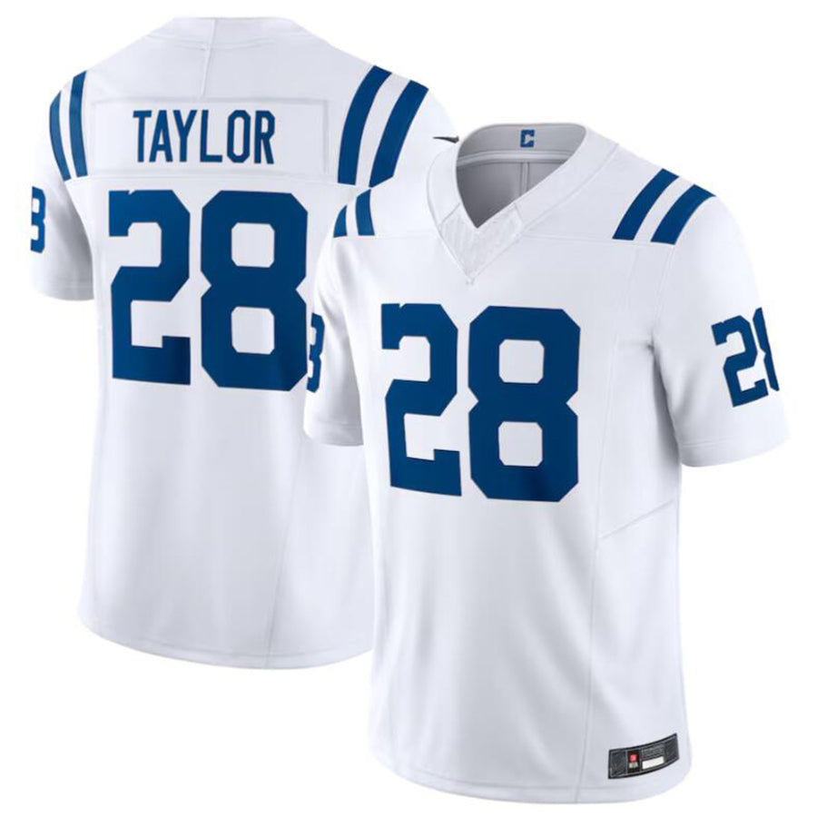 harde IN.Colts #28 Jonathan Taylor White Vapor F.U.S.E. Limited Jersey American Stitched Jerseys