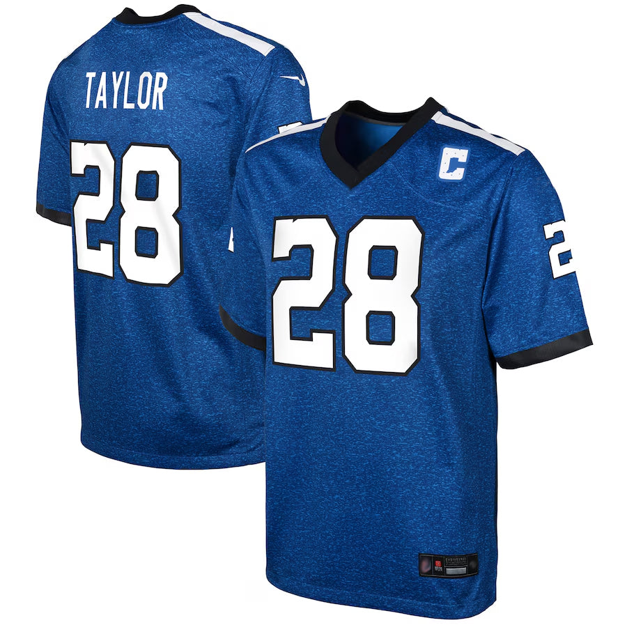 harde IN.Colts Indiana Nights Alternate Game Stitched Jerseys - Royal - #28 Jonathan Taylor Player