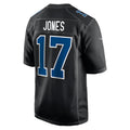 harde IN.Colts #17 Daniel Jones Player Carbon Black Fashion Game Stitched Jerseys