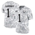 harde IN.Colts #1 Sauce Gardner Player Arctic Camo Salute To Service Limited Game Stitched Jerseys