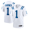 harde IN.Colts #1 Sauce Gardner Player White Home Game Stitched Jerseys