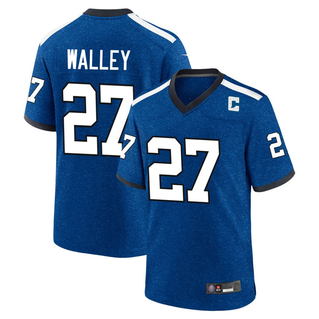 harde IN.Colts #27 Justin Walley Player Royal Alternate Indiana Nights Home Game Stitched Jerseys
