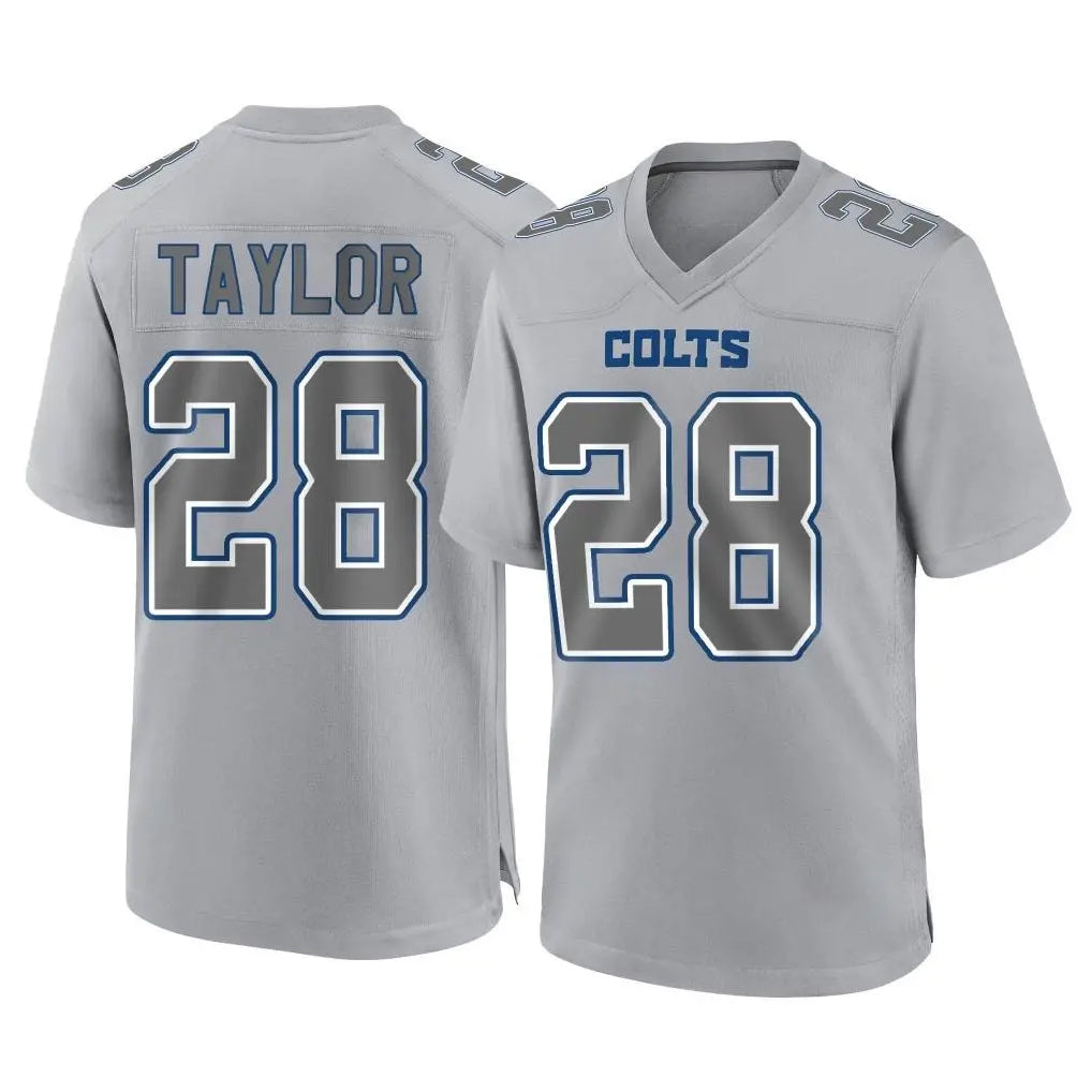 harde IN.Colts #28 Jonathan Taylor Player Gray Atmosphere Fashion Home Game Stitched Jerseys